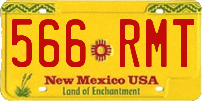 NM license plate 566RMT