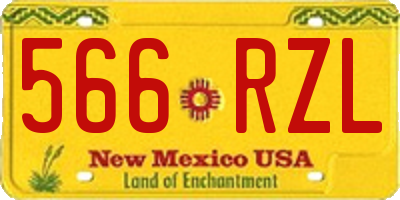 NM license plate 566RZL