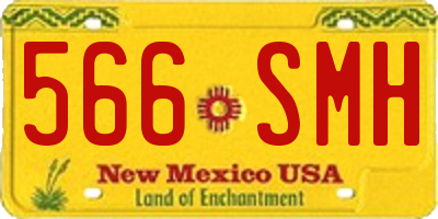 NM license plate 566SMH
