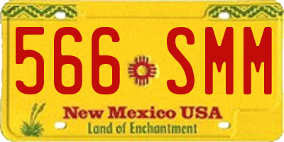 NM license plate 566SMM