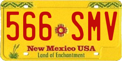 NM license plate 566SMV