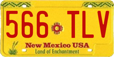 NM license plate 566TLV