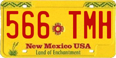 NM license plate 566TMH