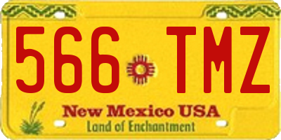 NM license plate 566TMZ