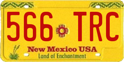 NM license plate 566TRC