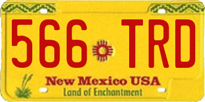 NM license plate 566TRD