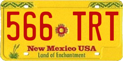 NM license plate 566TRT