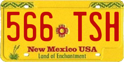 NM license plate 566TSH