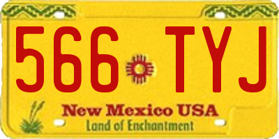 NM license plate 566TYJ