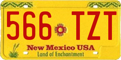 NM license plate 566TZT