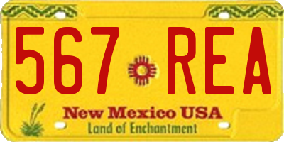 NM license plate 567REA