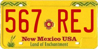 NM license plate 567REJ