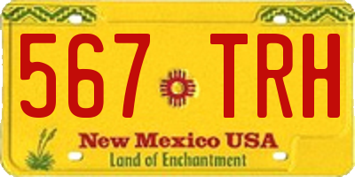 NM license plate 567TRH