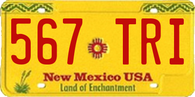 NM license plate 567TRI