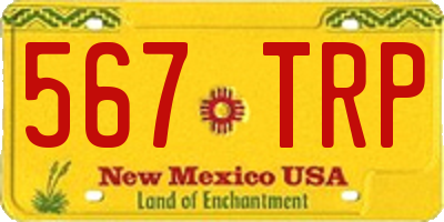 NM license plate 567TRP