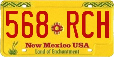 NM license plate 568RCH