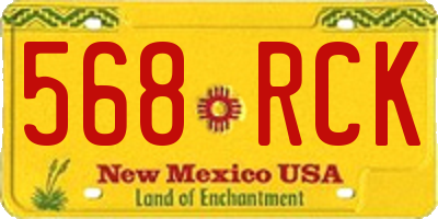 NM license plate 568RCK