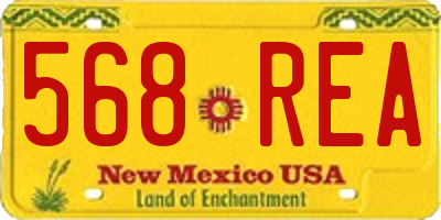 NM license plate 568REA