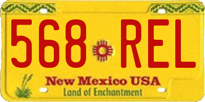 NM license plate 568REL