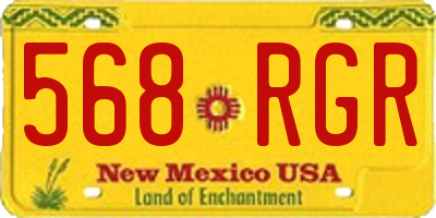 NM license plate 568RGR