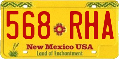 NM license plate 568RHA