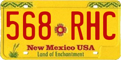 NM license plate 568RHC