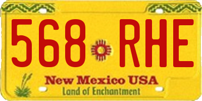 NM license plate 568RHE