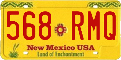 NM license plate 568RMQ