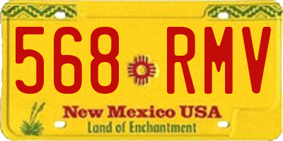NM license plate 568RMV