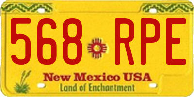 NM license plate 568RPE
