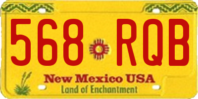 NM license plate 568RQB