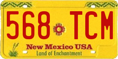 NM license plate 568TCM