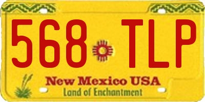 NM license plate 568TLP