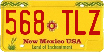 NM license plate 568TLZ