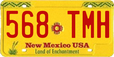 NM license plate 568TMH