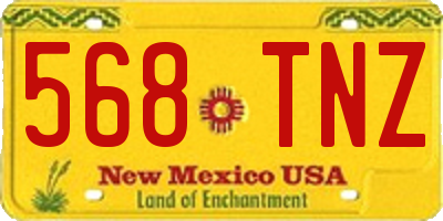 NM license plate 568TNZ