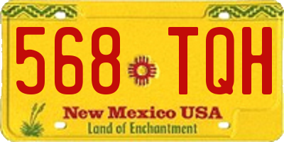 NM license plate 568TQH