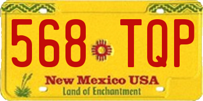 NM license plate 568TQP