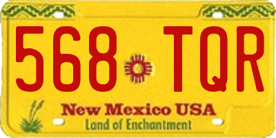 NM license plate 568TQR