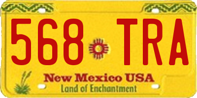 NM license plate 568TRA