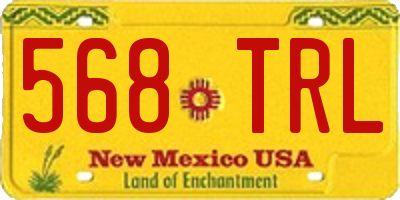 NM license plate 568TRL