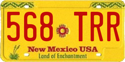 NM license plate 568TRR