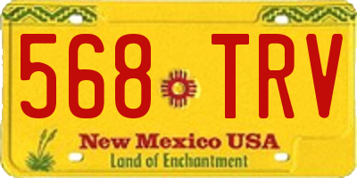NM license plate 568TRV