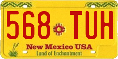 NM license plate 568TUH