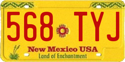 NM license plate 568TYJ