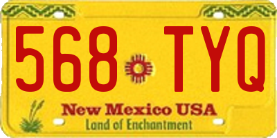 NM license plate 568TYQ