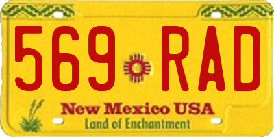 NM license plate 569RAD