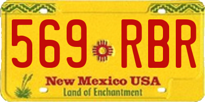 NM license plate 569RBR