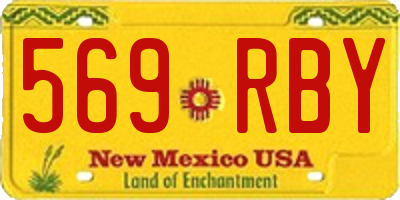 NM license plate 569RBY