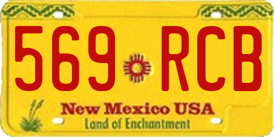 NM license plate 569RCB